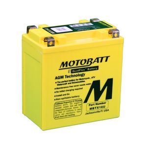 MBTX16U MOTOBATT Quadflex AGM Bike Battery 12V 19Ah