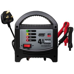 Maypole MP7104 12V 4A LED Automatic Battery Charger