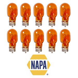 921A 21W Trade Box of 10 NAPA Halogen Capless Amber Bulbs NBU2921A