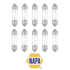 272 10W Trade Box of 10 NAPA Halogen Festoon 11x38 Bulbs NBU2272