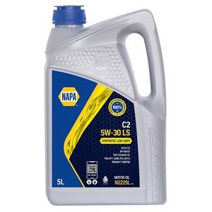 NAPA C2 5W-30 LS Fully Synthetic Low SAPS Engine Oil 5L - N2225L N222