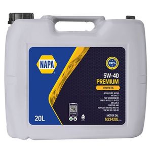 NAPA 5W-40 Premium Fully Synthetic Engine Oil 20L - N23420L N234