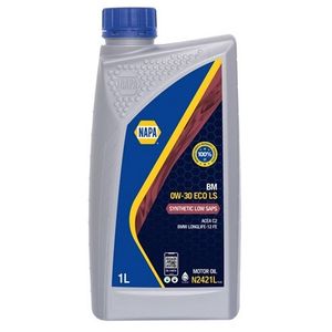 NAPA BM 0W-30 ECO LS Fully Synthetic Low SAPS Engine Oil 1L - N2421L N242