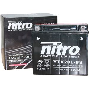 NTX20L-BS Nitro Motorcycle Battery