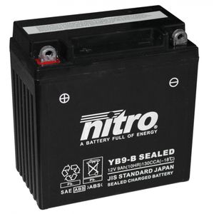 YB9-B SEALED Nitro Motorcycle Battery