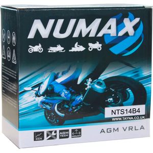 YT14B-4 Numax Motorbike Battery (NTS14B4)