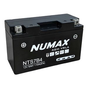 YT7B-BS Numax Motorbike Battery YT7B-4 NTS7B4