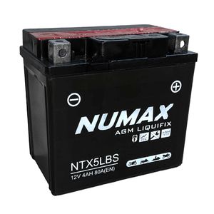 NTX5L-BS Numax Motorbike Battery