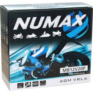 51913 (MB12V20P) Sealed Numax Motorbike Battery