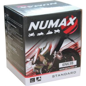 6N6-3B Numax Motorcycle Battery 6V 6Ah