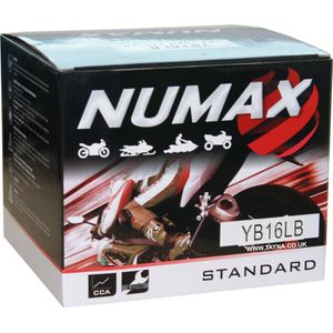 YB16L-B Numax Motorcycle Battery 12V 19Ah YB16LB