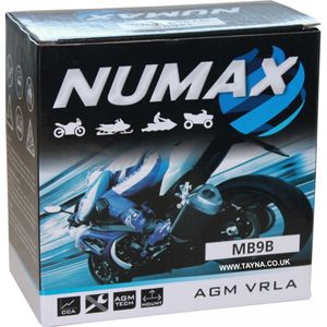 YB9-B GEL Numax Motorcycle Battery 12V 9Ah AGM YB9B