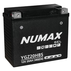 YGZ20HBS Gel Numax Motorcycle Battery 12V 20Ah YGZ20H-BS