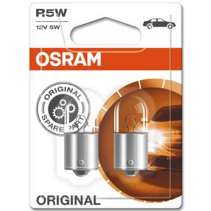 R5W 12V 5W (207) OSRAM Original Side-Tail-Interior Bulbs 5007-02B, BA15S - Pack of 2
