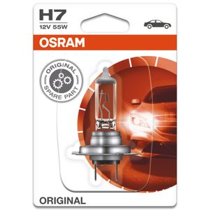 H7 12V 55W (477/499) OSRAM Original Single Halogen Headlight Bulb 64210-01B, PX26D