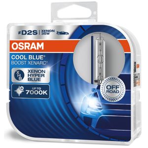D2S XENON 35W (OFF ROAD) OSRAM Xenarc Cool Blue Boost (HID) Headlight Bulbs 66240CBB-HCB, P32D-2 - Pack of 2