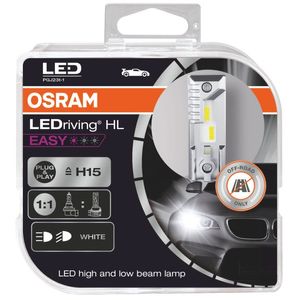 H15 (OFF ROAD) OSRAM LEDriving HL EASY Headlight Bulbs 64176DWESY-HCB, PGJ23T-1 - Pack of 2