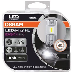 H7/H18 (OFF ROAD) OSRAM LEDriving HL EASY Headlight Bulbs 64210DWESY-HCB, PX26D / PY26D-1 - Pack of 2