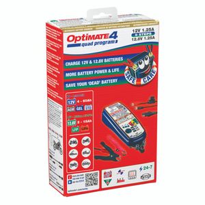 OptiMate 4 Quad Program 12V 1.25A  Battery Charger TM632 OPT4Q