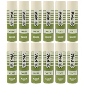 12x PMA MATT White Primer Aerosol Spray 500ml - 12 x PCPA1020
