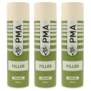 3x PMA MATT Beige Filler Primer Aerosol Spray 500ml - 3 x PCPA1024