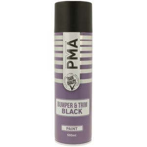 PMA GLOSS Bumper and Trim Black Spray Paint Aerosol 500ml - PCPA1034