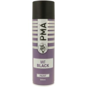 PMA MATT VHT Black Spray Paint Aerosol 500ml - PCPA1036