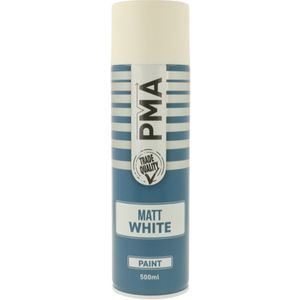 PMA MATT White Spray Paint Aerosol 500ml - PCPA1005