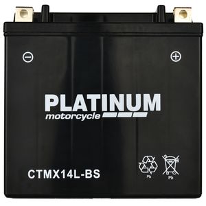 CTMX14L-BS PLATINUM AGM Motorcycle Battery