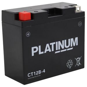 CT12B-4 PLATINUM AGM Motorcycle Battery