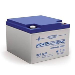 DCG12-26 Power Sonic Deep Cycle GEL Battery 26Ah
