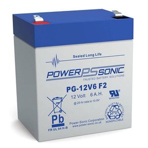 PG-12V6 Power Sonic VRLA Battery 5.8Ah