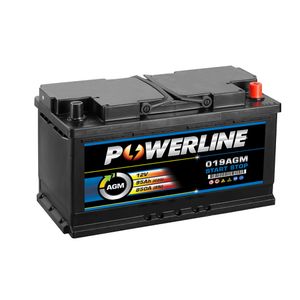 019 AGM Powerline Start Stop Car Battery 12V 95Ah