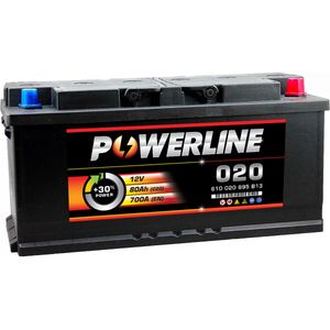 020 Powerline Car Battery 12V 80Ah