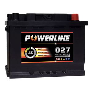 027 Powerline Car Battery 12V