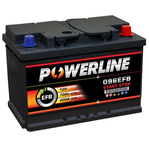 096 EFB Powerline Start Stop Car Battery 70Ah