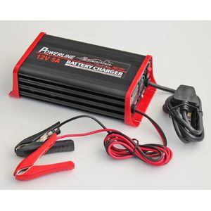 12V 5A Powerline 7 Stage Automatic Battery Charger - 5 Amp