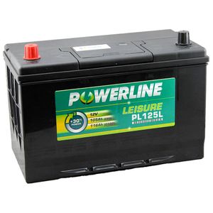 PL125L Powerline Leisure Battery 12V (POS Left)