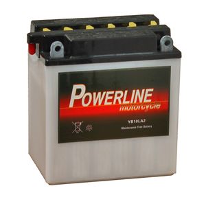 YB10L-A2 Powerline Motorcycle Battery 12V 10Ah YB10LA2