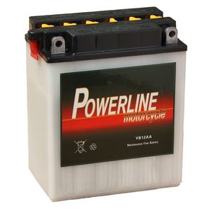 YB12A-A Powerline Motorcycle Battery 12V 10Ah YB12AA