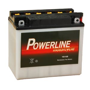 YB16-B Powerline Motorcycle Battery 12V 18Ah YB16B