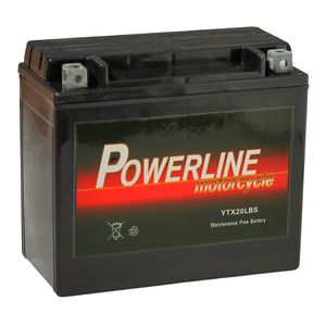 YTX20L-BS Powerline Motorcycle Battery 12V 17Ah YTX20LBS