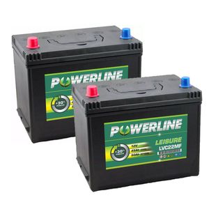 Pair of LVC22MF Powerline Leisure Battery 12V