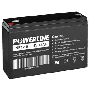 NP12-6 Powerline Standby Battery VRLA 6V 12Ah