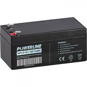 NP3.2-12 Powerline Standby Battery VRLA 12V 3.2Ah