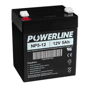 NP5-12 Powerline Standby Battery VRLA 12V 5Ah
