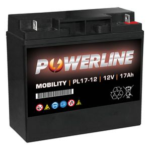 PL17-12 Powerline Mobility Battery 12V 17Ah