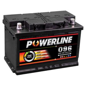 096 Powerline Car Battery 12V