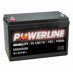 PL100-12 Powerline Mobility Battery 12V 100Ah