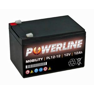 PL12-12 Powerline Mobility Battery 12V 12Ah